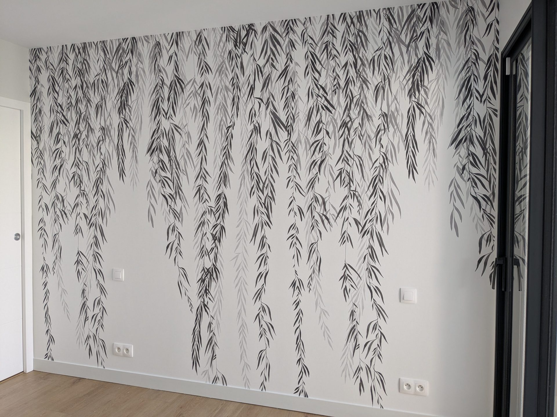 Papier peint panoramique saule pleureur